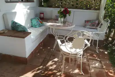 Image de Maison individuelle avec jardin privé sur la plage.