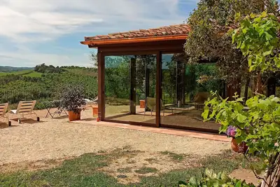 Image de Il Mandorlo, maison de campagne typique avec piscine panoramique