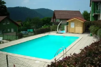 Image de appartement grand confort dans chalet - piscine extérieure -