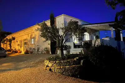 Image de Maison de campagne avec piscine et vue magnifique sur la mer près Faro, WiFi A/C