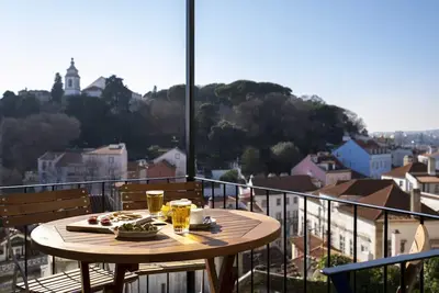 Image de Appartement avec vue panoramique sur la vieille ville et le château