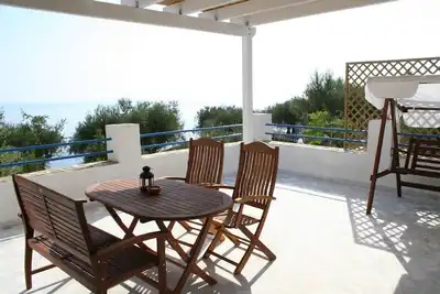 Romantic house above the sea with charming view