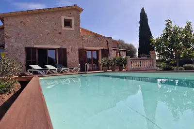 Image de finca idyllique, près de la plage, calme pour les familles et les vacanciers individuels, WiFi