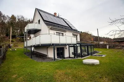 Image de Weinberghaus Prossen, Maison exclusive avec vue, cheminée, bain à remous et sauna