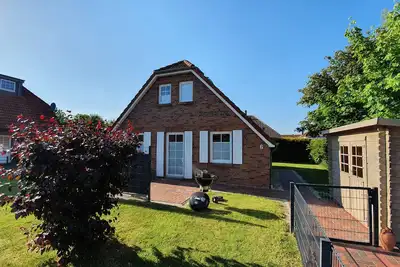 Image de Maison individuelle de chaume sur la mer du Nord - pure détente!