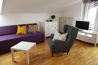 Image de Appartement spacieux avec 2 chambres et vue imprenable sur la montagne