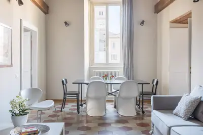 Image de Trastevere bel appartement design avec terrasse et vue spectaculaire