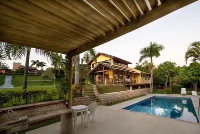 Image de Cottage à Tietê-Sp avec 11 chambres, 5 salles de bains, courts de tennis et de volley-ball, wifi