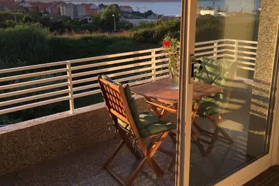 Maison dans un quartier calme et vue sur l'estuaire.