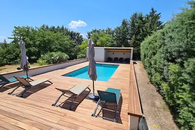 Image de Belle maison familiale avec piscine Pic Saint Loup. Parc paysagé et tranquille