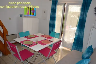 Image de Maisonnette 2/4 personnes à 250 m plage, parking privé et jardin