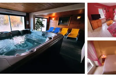 Gîte Séverine avec Spa Bain à Remous Sauna  Pêche.