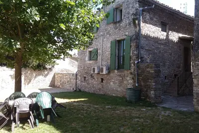 Image de Mas cévenol avec jardin clos proche de la méditérranée et des Cévènnes