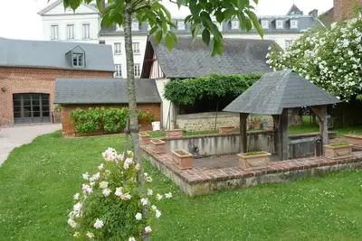 Image de Maison 3 chambres, piscine en Normandie. Cottage in Normandy with swimming pool.