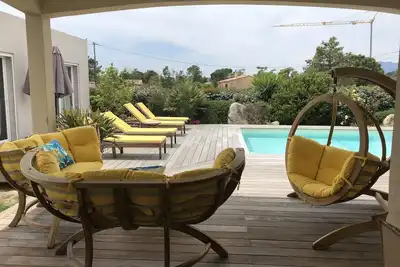 Image de Piscine chauffée - Plages à 2 min - 5 chambres - Clim Wifi