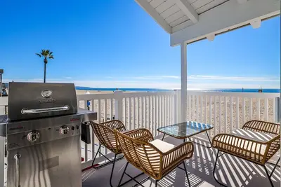 Front de mer sur le sable à Newport Beach - Balboa Peninsula