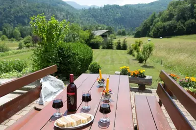 Appartements dans un endroit calme au milieu entre le lac de Bohinj et le lac de Bled