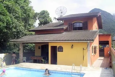 Image de Casa 4 Qts-3 suites-Boraceia-Bertioga-Piscine privée-