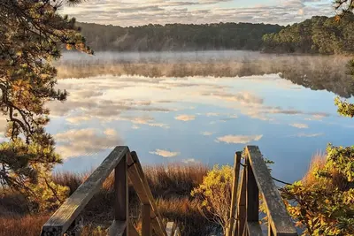 Image de National Seashore Treasure, plage privée avec étang de kettle - Disponible 4 saisons