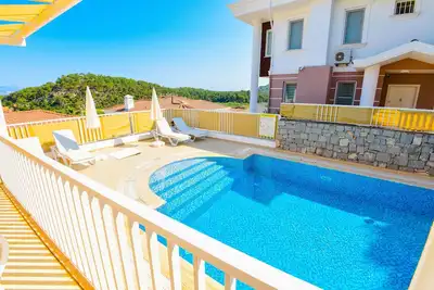 Image de Villa moderne de 3 chambres avec piscine privée à pied de la station balnéaire de Sarigerme