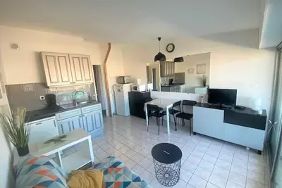 Image de Agréable studio au 3ème étage avec vue sur l'Océan depuis le balcon à Lacanau