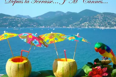 Image de Superbe vue mer, Toit Sur La Mer Baie de Cannes Luxueux Clim Piscine Garage