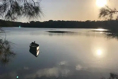 Image de Lac au bord de la plage de Woolgoolga - Paradis été comme hiver