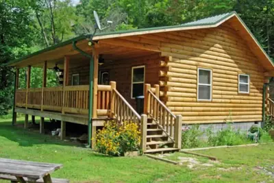 Image de Connexion Location de cabine w / bain à remous, Vues près Harrahs Casino, Cherokee et Bryson City Nc