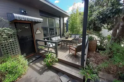 Image de Cute n confortable, maison de plage de détente en face de la plage confortable, calme et tranquille