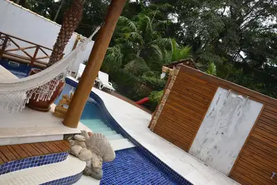 Image de Maison près de la plage, piscine, barbecue, poêle à bois, climatisation, wi-fi