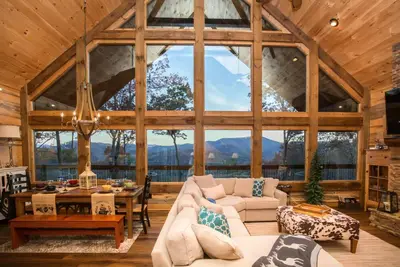 Image de Vous recherchez une cabine paisible et relaxante avec vue sur la montagne, ne cherchez pas plus loin.