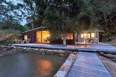 Image de Oxley Bateau. arriver par bateau. Hawkesbury River. superbe bateau d'origine