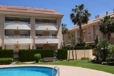 Image de Javea apartment, Golden Beach. Close to beach. Ideal for families. Wifi & pool.