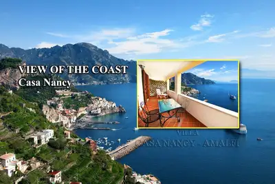 Image de Villa Casa Nancy Amalfi avec de superbes vues sur la mer, parking à proximité