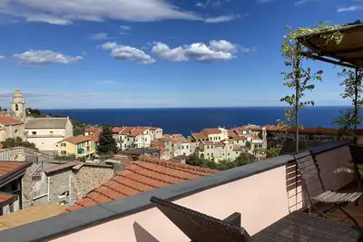 Image de Maison de vacances avec vue sur la mer, terrasse ensoleillée, à 4 km de la plage, Riviera Ligurie