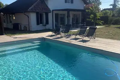 Image de Maison familiale Landes 12 pers. piscine tout proche Océan Contis Cap de l'Homy