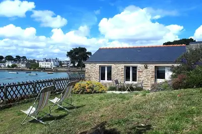 Image de Exceptionnel! Maison de Pêcheur pieds dans l'eau. Golfe du Morbihan Larmor Baden