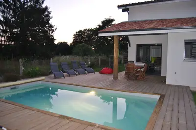 Image de Villa Canelle avec piscine chauffée proche d'Hossegor