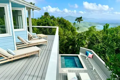 Image de Superbe Vela Vista sur la montagne de Bordeaux, 5br / 3bath avec vue Bvi!