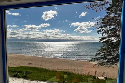 Image de 260 pieds de Sandy Lake Michigan Beachfront
