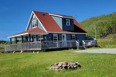 Image de Magnifique chalet d'été, avec vue sur l'océan.
