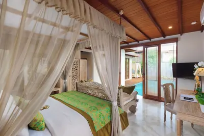 Suite à une chambre avec piscine Villa Purnama Beach