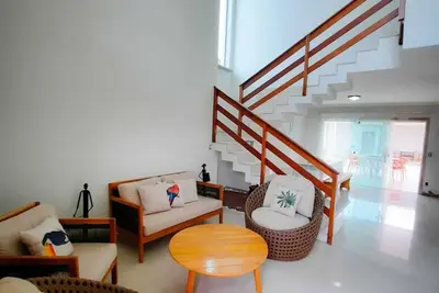 Image de Belle maison sur la plage avec vue sur la mer, d'excellents forfaits pour janvier 2020