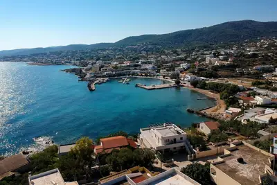 Image de Egina Vila Panoramique Coucher de soleil illimité et vue sur la mer