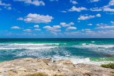 Vue sur la plage Casa Bongo!