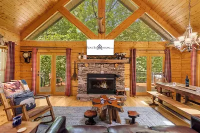 Image de Véritable cabane en rondins - Épinette d'Engleman - le refuge à Tall Pines