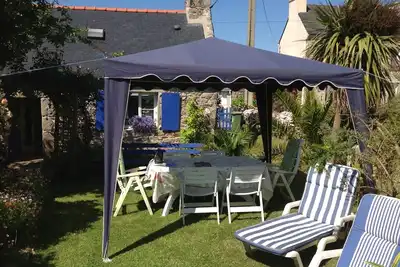 Image de maison de pêcheur dans le pays des abers, décoration bord de mer