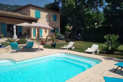 Image de Villa provençale tout confort sur terrain clos arboré avec piscine privée 8mx4m