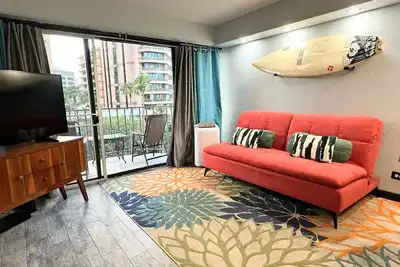 Image de Deux chambres / une salle de bains Location de vacances à Waikiki, 7 couchages.