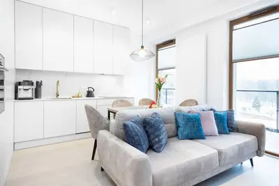 Image de Appartement à Varsovie Szamocka 12/146 avec balcon